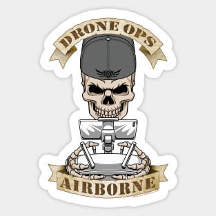 Drone Ops Airborne Sticker